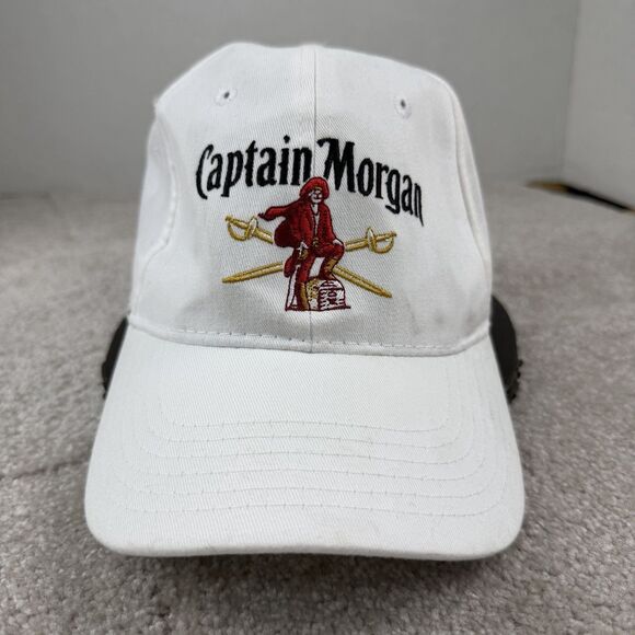 Captain Morgan white adjustable strap back hat - Picture 1 of 6